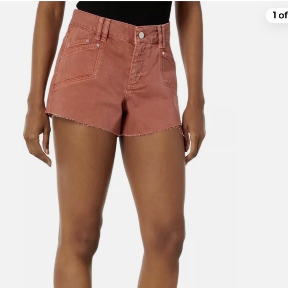 New Paige Mayslie Utility Shorts in Vintage Muted Clay